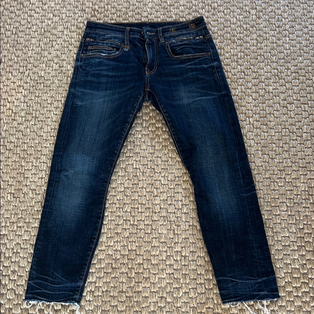 R-13 Dark Blue Biker Boy Jeans 26